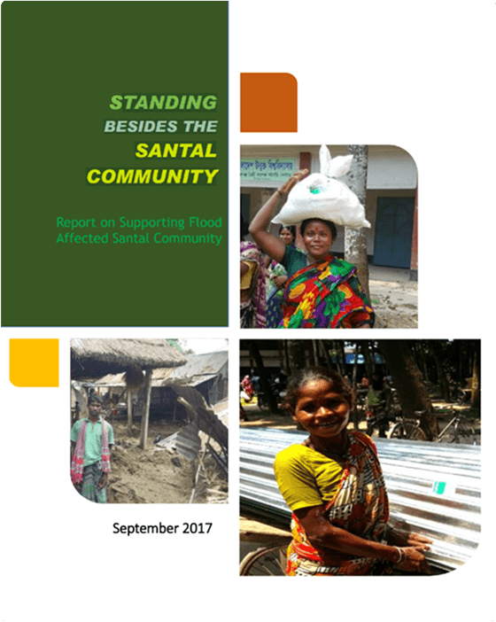 Report on supporting flood-affected Santal community